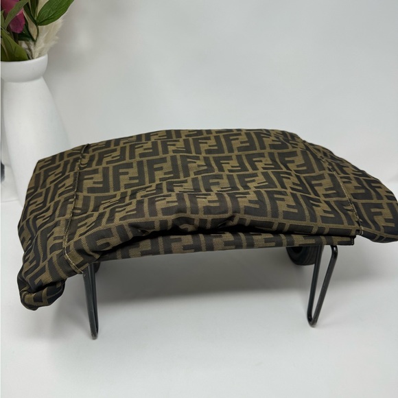 💯Authentic Vintage Fendi Zucca Jacquard Rolling Trolley Bag - Picture 10 of 10